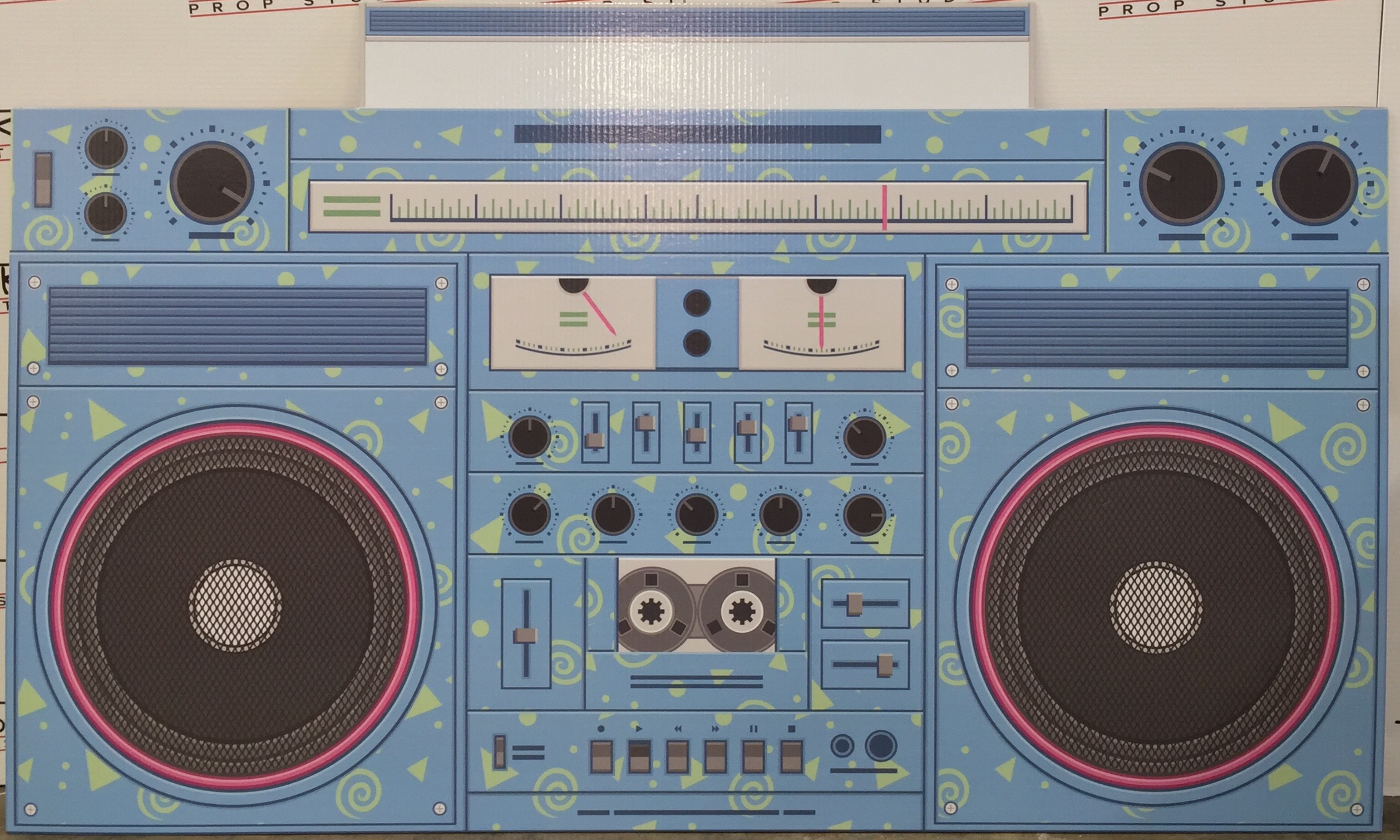 Boom Box Cardboard Cutout Standup Prop Dino Rentos Studios, INC.